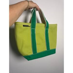 Lands' End Canvas Tote Bag Lime Green - Small